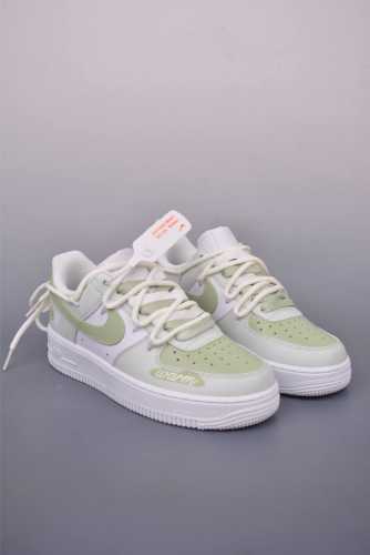 Nike Air Force 1 Low 青苹果情人节 原楦头原纸板 打造纯正空军版型 专注外贸渠道 全掌内置蜂窝气垫 原盒配件 原厂中底钢印、拉帮完美 官方货