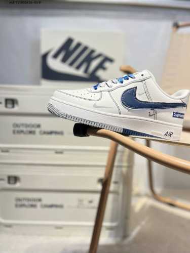 Supreme X Nk Air Force 1'07 Low 空军一号低帮休闲板鞋 #定制皮料 原楦原纸板 纯正空军版型 高清洁度 内置全掌气垫Dq6628