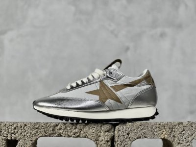 渠道原装订单 Ggdb Marathon Golden Goose 陈伟霆同款 马拉松系列联名运动鞋 银色金星 #Deluxe Brand与k-Pop艺术家mi