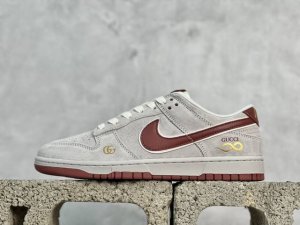 Nk Sb Dunk Low 古驰联名 红蛇 周年高端定制 低帮休闲板鞋 Xx3168-111 #定制鞋盒 大厂纯原品质出货 超高清洁度 皮料切割干净无任何毛边
