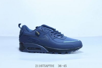 Nike Air Max 90 经典复古小气垫缓震跑鞋 鞋面由皮和革织物打造，犀利的条线打造出酷劲十的足视觉效果 网布鞋增面强透气性 211075Aptoi 3