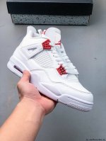 公司级 Air Jordan 4 Retro Og Cement Aj4 乔4 复古休闲运动篮球鞋 正确鞋舌立体高频 原厂数据 2025最新原厂底模 原厂纸板