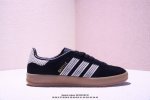 140 公司级Adidas Originals Gazelle Indoor 三叶草休闲防滑耐磨低帮板鞋 鞋头出色设计 塑就出众贴合感 稳固的后跟贴合足部曲线设