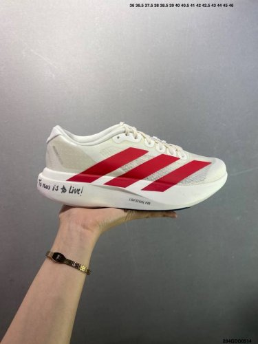 核心私 公司级Adidas Adizero Evo Sl M舒适百搭防滑耐磨 低帮 休闲跑步鞋 货号:J P9 尺码:36 36.5 37 38 38.5 39