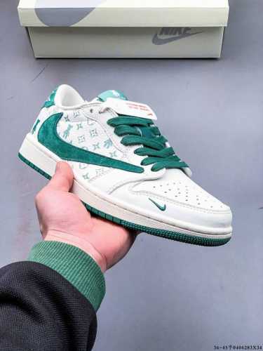 公司级头层！耐克Nike Air Jordan 1 Low Aj1乔1 低帮潮流缓运动休闲板鞋。Aj1 低帮拼接 完美版型真头层牛皮# 内置缓震气垫 原鞋开模