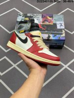 230 Union La X Nike Jordan Air Jordan 1 High Og舒适耐用 防滑耐磨 高帮 复古篮球鞋 货号:Hv8563-600