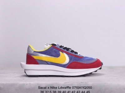 真标sacai X Nike Ldwaffle 华夫1代 解构高端跑鞋 联名设计 双钩双鞋舌设计 遵循原版 官方货号:Dh2684-001 尺码:36-45 X