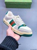 Gucci Distressed Screener Sneaker 古驰小脏鞋系列 经典原型复古百搭做旧小脏板鞋 0214275D19