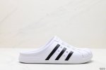 Adidas 阿迪达斯三叶草adifom Adilette 黑白包头男女面包拖鞋凉拖鞋 货号:Fy8970 尺码:36-45 Id:Dsd129-Gzj