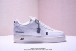300 海外限量发售！公司级Nike Air Force 1 '07 Low “斯图西联名——黑线红勾”空军一号 低帮 运动鞋 休闲鞋 折边针车 工艺难度大 原