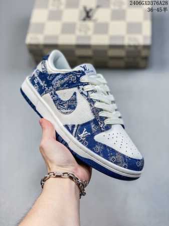 公司级 Nike Sb Dunk Low“Lv联名 迷彩网布” 周年高端定制 低帮休闲板鞋 定制鞋盒 大厂纯原品质出货 超高清洁度 皮料切割干净无任何毛边 细节 - 点击图像关闭
