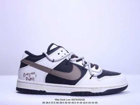 耐克 Nike Dunk Low 运动鞋复古解构绑带板鞋 作为 80 年代经典篮球鞋款，起初专为硬木球场打造，后来成为席卷街头的时尚标杆，现以经典细节和复古篮球 - 点击图像关闭