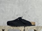 Gx 德国百年知名鞋履品牌 博肯 birkenstock 半拖 公司级出品 采用质地柔软牛皮绒面革植入 羊羔毛鞋垫和里衬材质 中底搭载缓震软木橡胶 纯色羊毛内里