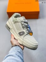 180 原版开发 全新爆款 Sneaker Lo 公司级路易威登板鞋面包鞋 新款 Lv Tyler X Louis Vuitton Trainer 圆头系带 魔
