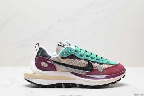公司级耐克华夫 双勾 牛津布+翻毛皮面料 厚底 Nike Ldwaffle Sacai 原装抽屉礼盒 日式解构美学联名 重叠双钩解构设计前卫华夫变形双底休闲慢跑