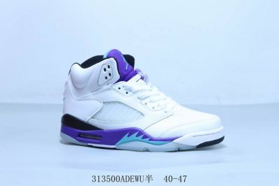 乔丹5代 Aj5 乔5 乔丹5 高邦 乔丹篮球运动鞋 低帮复古休闲文化篮球鞋 白紫 货号 Hq7978-100 313500Adewu半 40-47