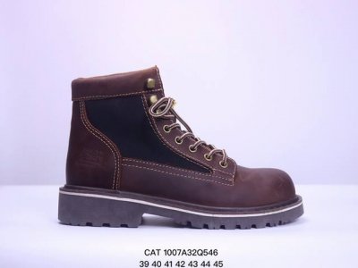 公司级 Cat Footwear Cat 卡特工装 休闲复古男鞋系列靴子 中高帮马丁靴 新款潮板鞋 专治各种不帅 鞋身轻便 舒适性相当不错 橡胶大底 上身随意搭