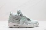 公司级耐克Nike Wmns Air Jordan 4 Retro”Canyon Purple”Aj4代中帮复古休闲运动文化篮球鞋“麂皮紫小丑”采用长绒翻毛皮鞋