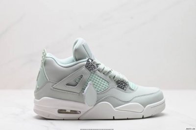 公司级耐克Nike Wmns Air Jordan 4 Retro”Canyon Purple”Aj4代中帮复古休闲运动文化篮球鞋“麂皮紫小丑”采用长绒翻毛皮鞋