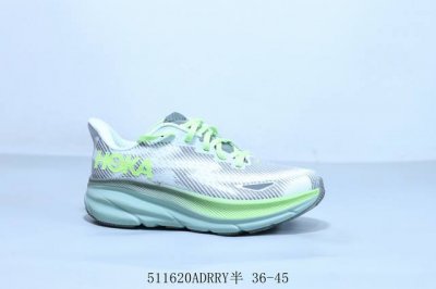 hoka One One Clifton 9代 机能轻量缓震网面增高越野男女跑步鞋 511620Adrry半 36-45