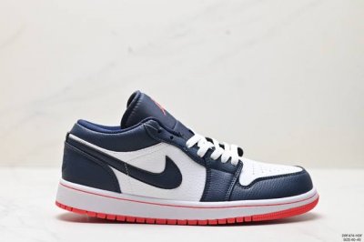 真标耐克nike Air Jordan 1 Lowaj1乔丹一代中帮经典复古文化休闲运动篮球鞋 货号:553558-661 尺码:40-45 Id:Drf474