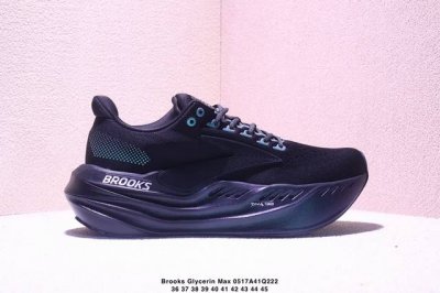 Brooks布鲁克斯 Glycerin Max 舒适柔软防滑耐磨 低帮跑步鞋 男女款 黑色 xm0517Q222