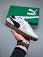 Puma Palermo Og 复古单品彪马 防滑耐磨低帮德训板鞋孔眼底座和脚趾凸起由绒面革材料制成 支持侧踏时的踏步工作 脚背和侧板采用尼龙网布 即使在健身房