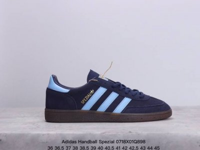 真标adidas Handball Spezial 官方正确版本 阿迪达斯经典款 复古休闲板鞋 全鞋采用反毛皮制作 牛筋耐磨大底 承载青春情怀的板鞋 经典三条杠