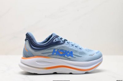 公司级Hoka One One Bondi 9 复古舒适防滑耐磨 低帮 山地户外跑步鞋 货号:1162014 尺码:36 36.5 37.5 38 38.5 3