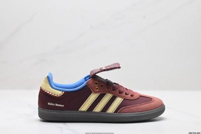真标Adidas Originals Wales Bonner Samba Og桑巴舞系列绅士德训足球风百搭低帮休闲运动板鞋 货号:Fx7517 尺码:36 3
