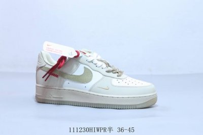 160 耐克 Nike Air Force 1 Af1耐克 低帮 空军一号休闲板鞋 111230Hiwpr半 36-45