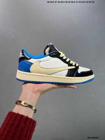 Aj1倒勾Travis Scott X Air Jordan 1 ” Reverse Mocha “ Aj1乔1 Ts 闪电 联名倒钩 低帮文化篮球鞋 完美品质 - 点击图像关闭