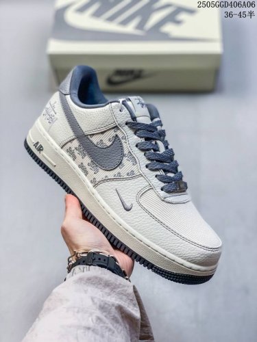 海外限量发售！公司级Nike Air Force 1 '07 Low “斯图西联名--织布”空军一号 低帮 运动鞋 休闲鞋 折边针车 工艺难度大 原楦头原纸板
