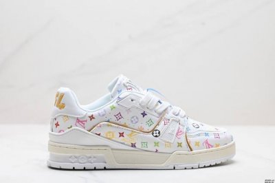 公司级全新lv路易威登louis Vuitton Trainer Sneaker Low休闲运动文化百搭板鞋 尺码:36-45 Id:Jfd355-Jjj