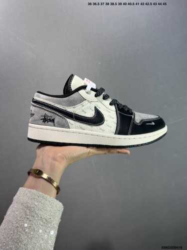 公司级Air Jordan Aj1 Low 低帮系列定制配色Wg8850-012 原厂内置气垫魔块 A模大底 头层小牛皮 鞋舌Aj原厂专用牛津布+Aj专用反口珍
