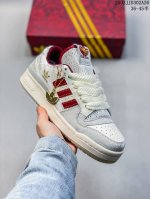 140 蛇年限定阿迪达斯Forum板鞋系列阿迪84款 棕色小麦Id0989 阿迪达斯Adidas Originals Forum Low Cl 复古耐磨防滑轻便
