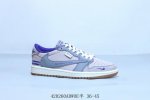 乔丹Air Jordan 1 Low Aj1 乔1低帮复古文化休闲运动篮球鞋倒勾 紫灰 货号 Xd1568-102 420260Adwoe半 36-45