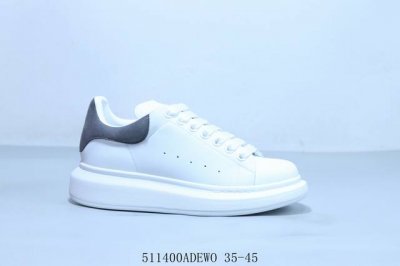 alexandermcqueen 亚历山大 麦昆Mcq 情侣款运动小白鞋厚底增高闪尾光滑牛皮平底鞋休闲鞋 时尚男女板鞋潮运动鞋 51 0Adewo 35-45