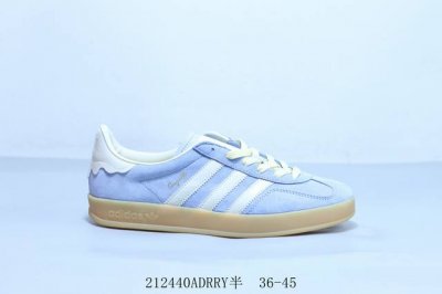 阿迪达斯Adidas Originals Gazelle Esquisite Gucci 德训 羚羊系列低帮复古百搭休闲运动板鞋 白浅蓝 212440Adrry