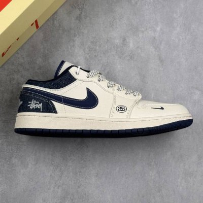 本地 核心私 Travis Scott X Fragment Design X Air Jordan 1 Low Og Sp Aj1 斯图西联名 米蓝立体勾 低