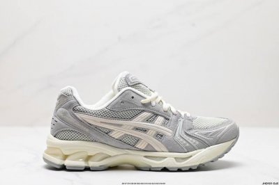 公司级asics亚瑟士 透气网眼鞋面配合部分合成革材质 采用全新ahar+橡胶材质,更加耐磨日本专业跑鞋品牌 Asics亚瑟士 Gel-Kayano 14 户外