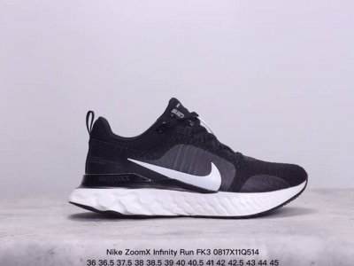 公司级真标带半码！ 耐克 Nike Zoomx Infinity Run Fk3 瑞亚 全新编织面专业缓震跑鞋 鞋款缓震系统的设计理念借鉴了react Infi