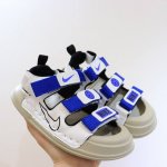 特价 ，可退可换 耐克包头魔术贴童鞋男女童官网夏款最新上市 Nike 包头双车线车边三带休闲户外沙滩鞋凉鞋 夏季韩版防滑防踢软底透气新概念户外潮鞋凉鞋 颜色：蓝