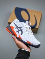 Asics亚瑟士网球鞋小德球鞋 Court Ff3 Novak德约科维奇专业球鞋 专业跑步鞋鞋减震助弹防滑气跑步鞋 高帮减震助弹 亚瑟士是专业的跑步鞋款脚后跟搭