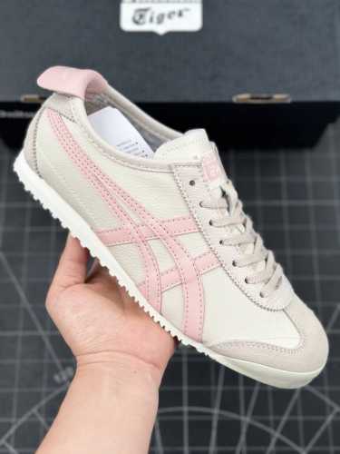 本地 核心私 公司级onitsuka Tiger Mexico 66 阿斯克斯 鬼冢虎 低帮减震支撑低帮运动休闲鞋 这款鞋由皮革制成，具有鞋跟交叉加固设计，可提