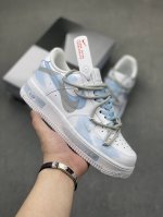 官方爆款定制 二次元主题 Nike Air Force 1 Low’07 断勾 喷绘 空军一号绑带低帮休闲板鞋 定制皮料 原厂3D打印 定制鞋盒 原楦原纸板 纯
