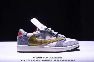 海外爆款限量发售！公司级 Travis Scott X Fragment Design X Jordan Air Jordan 1 Low Og Sp “古驰联