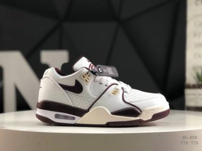 福利特价 耐克 Nike Air Flight 89 Khaki Suede 飞行兄弟89系列中帮复古休闲运动文化篮球鞋 货号：Fq5286 100 尺码：36