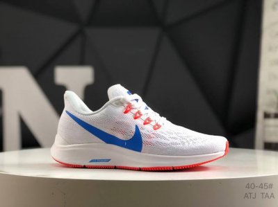 真标带半码 耐克 Nk Air Zoom Pegasus 登月36代 网面透气跑步鞋 兼顾迅疾外观和稳固脚感 后跟覆面和中足动态支撑巧妙融合 缔造稳定顺畅的迈步