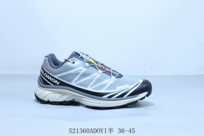 萨洛蒙 Salomon Xt-6 欧索莱环保去臭环型组合鞋垫 三层双层组合橡胶Acs科技全地形锯齿防滑大底 先行系列低帮城市越野机能透气休闲运动鞋 521 Ad